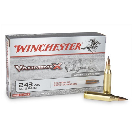 Winchester Varmint X 243 Win 58gr Polymer tip
